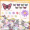 Flower Iron on Patches for Clothing: 90pcs Multicolor Cute Daisy Flower Applique Patches Sew on Backpacks - Butterfly Embroidered Patches for Jeans Jackets Tote Bags Hats